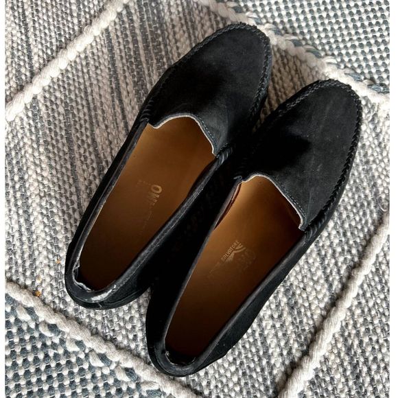 Salvatore Ferragamo Black Leather Loafers
